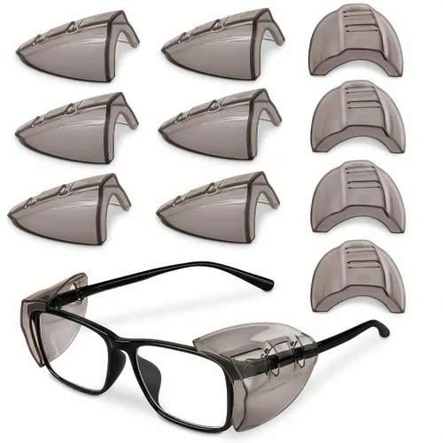 Miniatura 14 de BURIUS Protectores laterales de seguridad para lentes con clip – Se ajustan al 98% de las gafas Protecciones ligeras de laboratorio