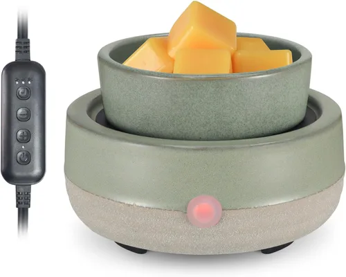 Miniatura 10 de Calentador de Cera para Velas con Temporizador, Cerámico, Eléctrico, Quemador de Cera de 4-en-1, Regulación de Temperatura, Compatible con Botella