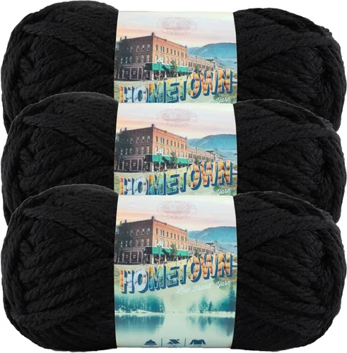 Miniatura 30 de Lion Brand Yarn Hometown - Ovillo de lana súper voluminoso para tejer, ganchillo y manualidades, 1 unidad, Phoenix Azalea