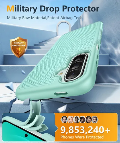 Miniatura 677 de FNTCASE Funda para iPhone 17 Pro: Fundas delgadas translúcidas de color azul claro compatibles con MagSafe, protección completa de la cámara