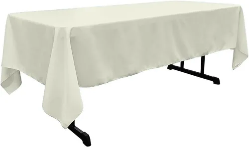 Miniatura 76 de New Creations Fabric & Foam Inc - Mantel rectangular de popelina de poliéster de 60 pulgadas de ancho por 120 pulgadas de largo. (Avocado)