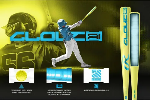 Miniatura 3 de Rawlings 2026 Bate de béisbol Clout AI BBCOR Caída de -3 Barril de 2 5/8 pulgadas 1 pieza de aleación