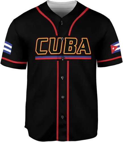 Miniatura 2 de Podagree - Camiseta de béisbol personalizada de Cuba, camiseta de bandera de Cuba, camiseta cubana para hombres y mujeres, camiseta cubana