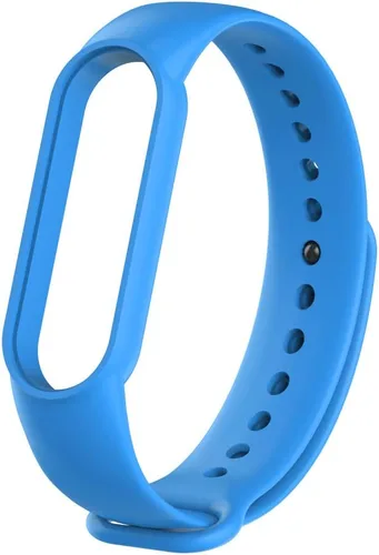 Senter Correa de reloj de silicona suave Banda de repuesto para Xiaomi Mi Band 5 y Mi Band 6 Smart Watch Azul oscuro