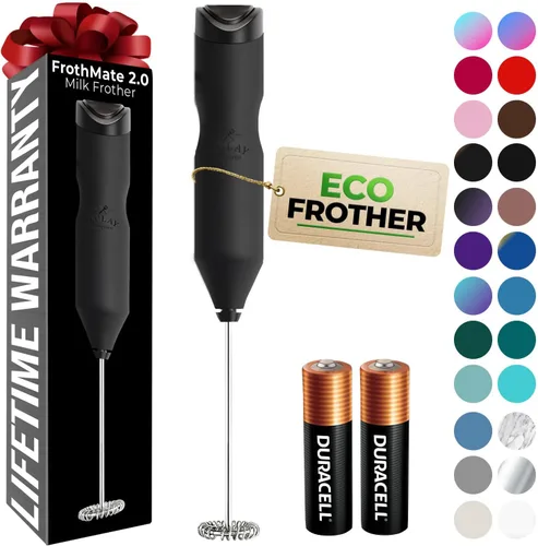 Miniatura 91 de Zulay Kitchen - Batidor eléctrico de mano para café, lattes, capuchinos, matcha y chocolate caliente, mezclador portátil para bebidas, accesorio