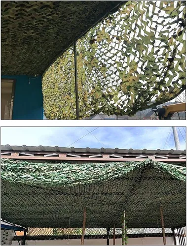 Miniatura 5 de Protección del bosque con cobertura de protección ecológica, red de camuflaje militar, campamento tiro, caza y selva, protección solar