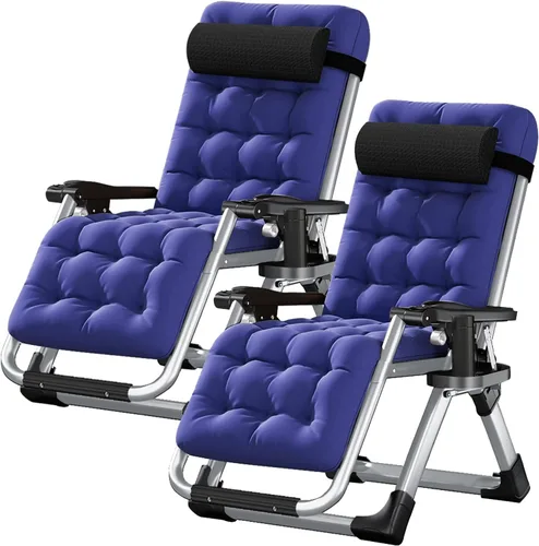 Miniatura 24 de LILYPELLE Silla de Gravedad Cero, Sillón Reclinable Premium para Césped Plegable Portátil Chaise Lounge con Cojín Desmontable, Reposacabezas