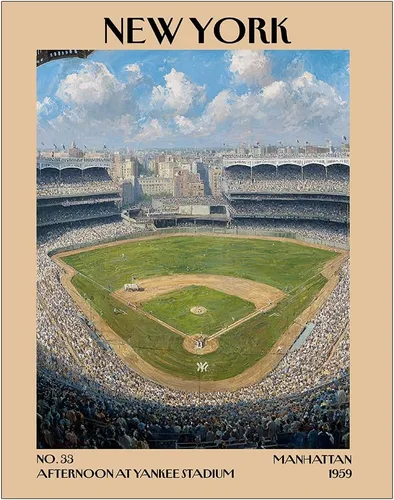 Miniatura 17 de K&L DESIGN CO. Impresión artística retro vintage de Nueva York, póster sin marco de 11 x 14 pulgadas, recuerdos de la ciudad de Nueva York, bonita