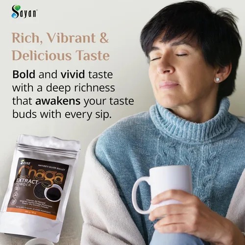 Miniatura 2 de Polvo extracto hongo chaga siberiano. Súper antioxidante, ayuda al sistema inmune., 2 onza, 1 Extracto de Chaga