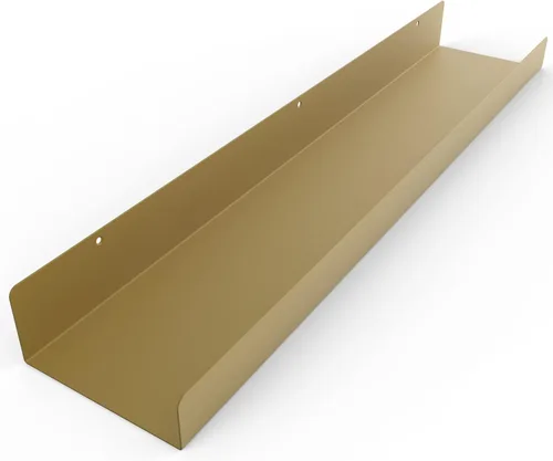 Miniatura 7 de Estante de pared de metal flotante hecho en Estados Unidos, repisa para fotos, acero fabricado en Estados Unidos, estante industrial resistente