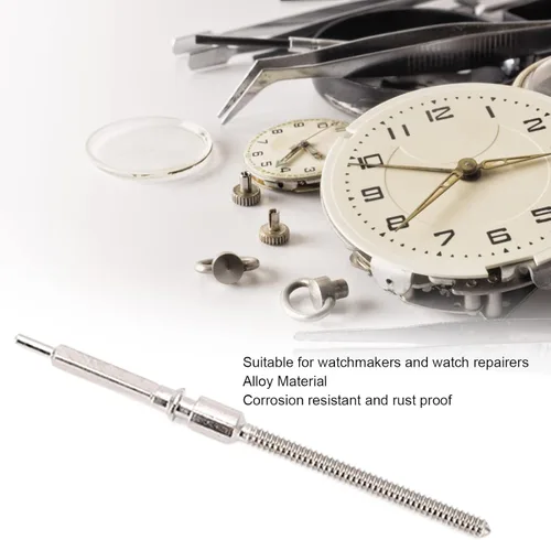 Miniatura 3 de Herramienta de reloj, vástago de cuerda de reloj de 0.035 in, vástago de reloj de aleación profesional, herramienta de extracción de eslabones