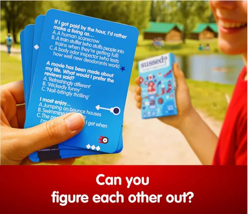 Miniatura 3 de SUSSED El Loco Juego de Cartas "¿Qué Harías?" - Regalo de Relleno de Calceta para Adolescentes, Niños y Niñas - Diversión Social para Niños de 10+