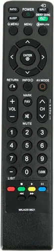 MKJ42519621 Reemplazo remoto para LG TV 32LH40 32LH40-UA 32LH40UA 37LH40 37LH40-UA 37LH55 37LH55-UA 42LH40 42LH55 42LH55-UA 47LHHHH55 32 CL40 42CL40