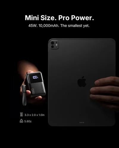 Miniatura 2 de INIU Cargador Portátil Mini, Pequeña Batería de Bolsillo de Carga Rápida de 45W PD de 10000mAh, USB C Entrada y Salida, Esencial de Viaje