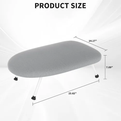 Miniatura 5 de Tabla de planchar pequeña de mesa con colgador para ropa y cubierta y almohadilla resistentes al calor, 24"x14.5" tabla de planchar compacta