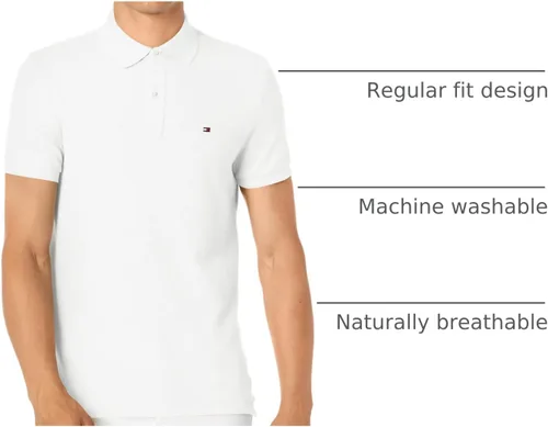 Miniatura 76 de Tommy Hilfiger Polo de piqué de algodón de manga corta para hombre en ajuste regular