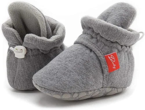 Miniatura 35 de Sawimlgy - Botines de algodón antideslizantes para recién nacido, con agarre, para cuna o para el invierno