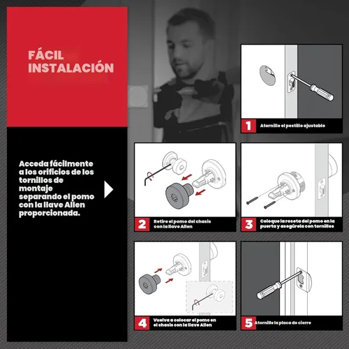 Miniatura 4 de Kwikset Pismo Manija de privacidad para puerta, para interiores, con cerradura, sin llave, con protección Microban, para baño y dormitorio, negro