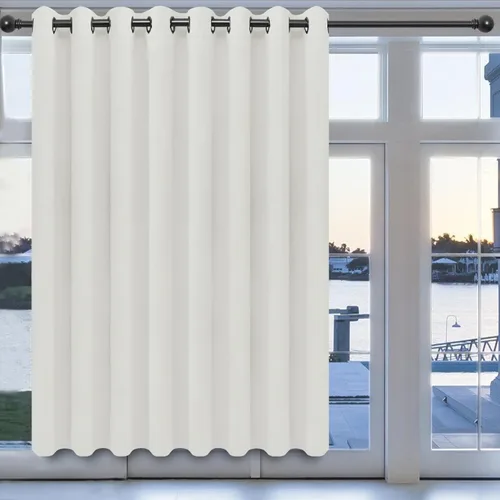 Miniatura 142 de Easy-Going - Cortinas opacas para dormitorio, aislamiento térmico sólido con ojales, cortinas de ventana para reducción de ruido, cortinas