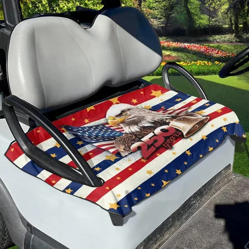 Miniatura 7 de AFPANQZ Toalla personalizada para cubierta de asiento de carrito de golf, añade tu texto, imagen, logotipo, nombre, protector de asiento de carrito