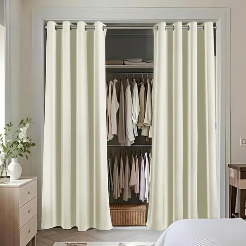Miniatura 81 de Mrs.Naturall Cortinas Azul Real para Dormitorio, Cortinas Opacas Cortas Medianas Azul Cobalto para Cocina Decoración de Habitación de Adolescentes