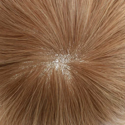 Miniatura 5 de Tupé para hombres cabello humano real sistema de cabello para hombre encaje francés completo 100% cabello humano postizos para hombres pieza de pelo