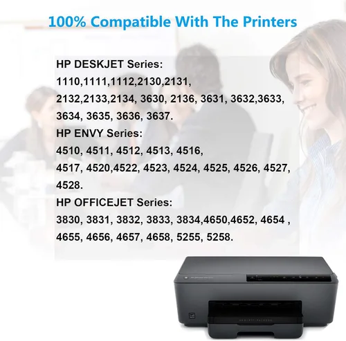 Miniatura 2 de Cartucho de tinta remanufacturado 63XL de alto rendimiento de repuesto para HP 63XL 63 XL F6U63AN compatible con impresora DESKJET 1110 3630 3635