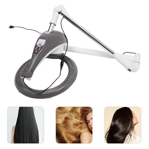 Miniatura 5 de Máquina de cuidado del cabello rotativa orbital montada en la pared, máquina de aceite para hornear para secar el cabello para secarse el cabello