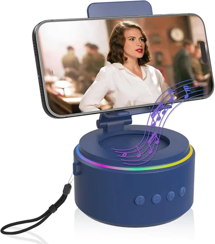 Miniatura 13 de ZAPUVO - Regalos para papá para el día de Navidad, altavoz Bluetooth con soporte para teléfono, aniversario para hombres, regalos de cumpleaños