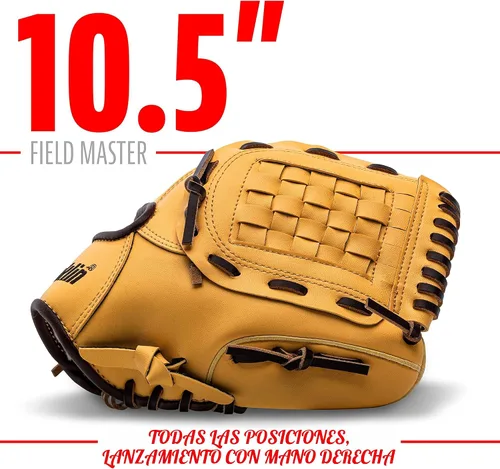 Miniatura 4 de Franklin Sports Field Master Baseball + Softball Glove - Field Master Adult + Youth Baseball + Softball Mitt - Men's + Women's Gloves - Right Hand