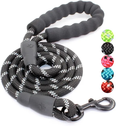 Miniatura 37 de BAAPET Correa para perro de 2/4/5/6 pies con cómodo mango acolchado e hilos altamente reflectantes para perros pequeños, medianos y grandes