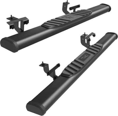 Miniatura 9 de TAC - Estribos laterales para Jeep Wrangler JL 2018-2024 de 2 puertas de 3 pulgadas, barras laterales negras, rieles de escalón, barras Nerf