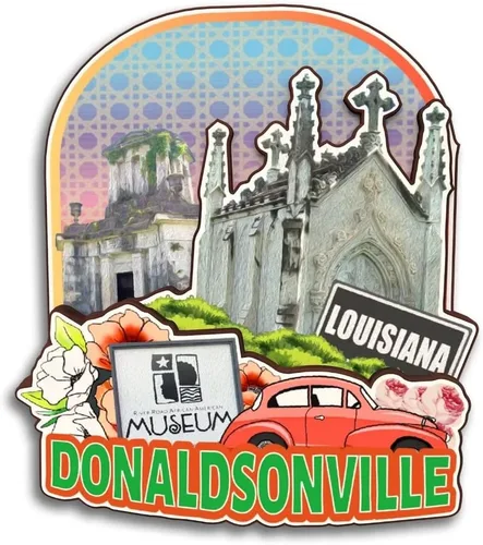 Miniatura 17 de Crowley Louisiana USA America - Imán de madera para nevera, colección de madera 3D, hecho a mano, recuerdos de la ciudad, imán para nevera
