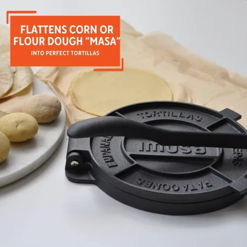 Miniatura 4 de IMUSA USA - Prensa para tortillas, 10" DS, color negro