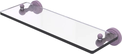 Miniatura 5 de Allied Brass WP-1/16 Waverly Place Collection - Estante de cristal con bordes biselados de 16 pulgadas, bronce aceitado Oil Rubbed Bronze