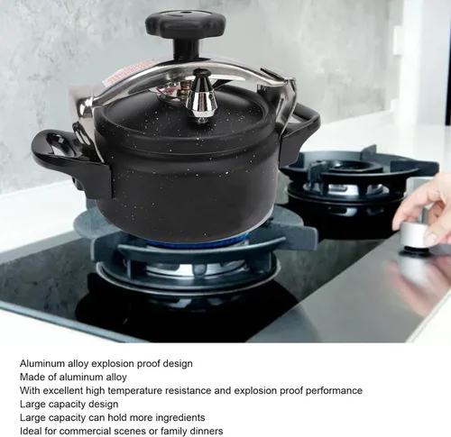 Miniatura 2 de Olla a presión de aluminio, olla a presión a prueba de explosiones para el hogar, olla a presión de gran capacidad para estufa de gas cocina