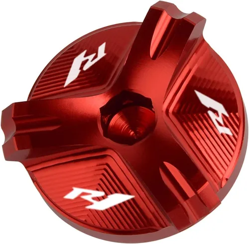 Miniatura 10 de Tapa de tapón de llenado de aceite de motor CNC para motocicleta, compatible con Yamaha YZF R1 R3 R6 YZFR1 1998-2020 YZFR3 2015-2021 YZFR6 YZFR6S R1