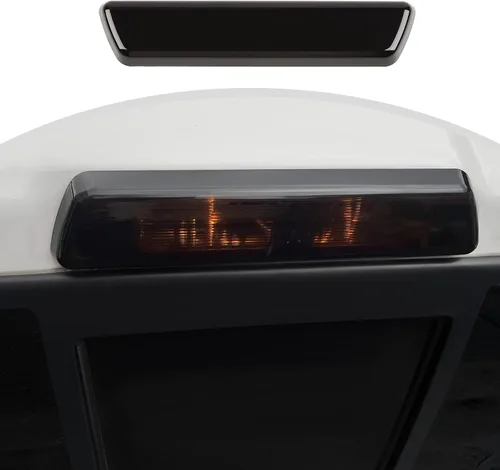 CheroCar Cubierta de luz de freno de montaje alto, accesorios exteriores compatibles con Ford F150 Svt Raptor, negro ahumado