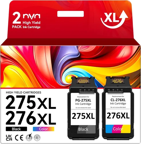 NVN PG-275XL CL-276XL Compatible para cartuchos de tinta Canon 275 y 276 para cartuchos de tinta Cannon 275 276 XL 275 XL para impresoras Canon