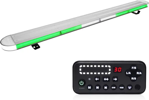 Miniatura 9 de ASPL - Barra de luz estroboscópica de advertencia de emergencia de alta intensidad, de bajo perfil, para montaje en techo, LED, 48 pulgadas