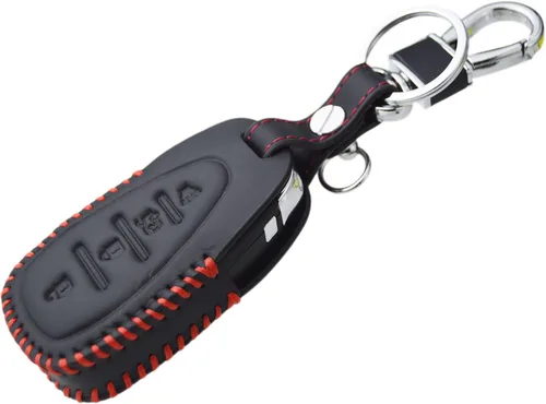Miniatura 5 de Funda de llavero de cuero con costura hecha a mano para Chevrolet Chevy Malibu Camaro Trax Traverse Sonic Cruze Volt Equinox Trailblazer