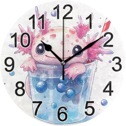Miniatura 23 de Hummingbird - Reloj de pared de resorte redondo de 10 pulgadas, sin tictac, silencioso, funciona con pilas, reloj analógico atómico de cuarzo