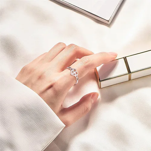 Miniatura 2 de DAOCHONG Collar de plata de ley S925 con cruz cristiana, corazón, inspirador, versículo bíblico, collar y rinags para mujeres y adolescentes