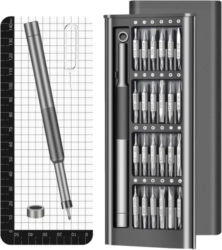 Juego de destornilladores de precisión 52 en 1, kit de herramientas de reparación magnéticas mini profesional para teléfono, computadora, anteojos,