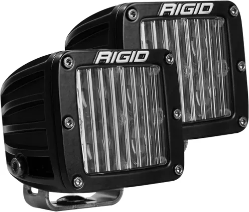 Rigid Industries - Luz antiniebla SAE Serie D, luz antiniebla de día, luz antiniebla todoterreno para automóviles (juego de 2)