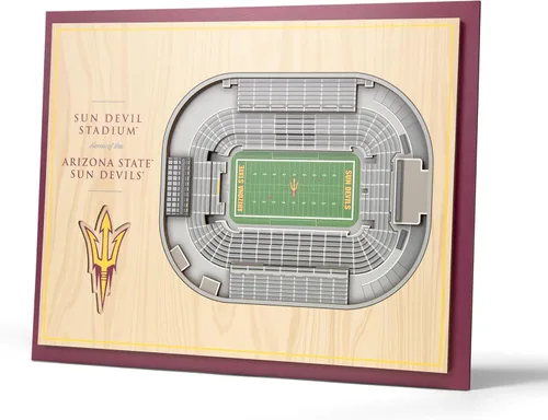Miniatura 30 de YouTheFan NCAA Florida Gators Arte de Pared 3D StadiumView de 5 Capas - Estadio Ben Hill Griffin, 13.00" x 17.00