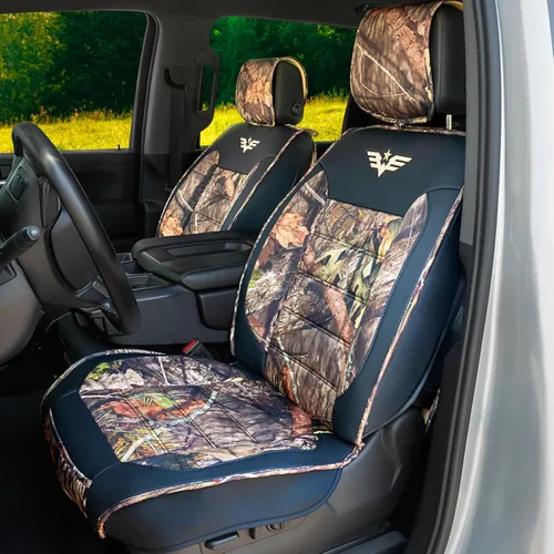 Miniatura 17 de LPI Truck Mossy Oak - Fundas de asiento de automóvil resistentes para asientos delanteros; se adapta a sedanes y SUV, incluye bolsillos