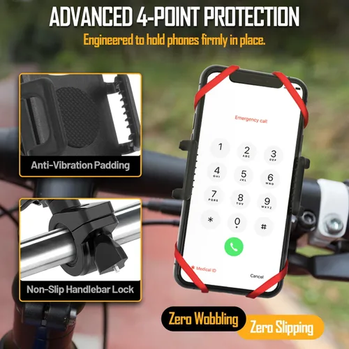 Miniatura 9 de TruActive Soporte Premium para Teléfono de Bicicleta Soporte Universal para Teléfono Celular para Teléfonos de 4"-7" pulgadas Incluye 6 Bandas
