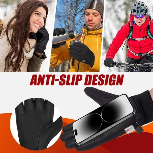 Miniatura 5 de RIGWARL Guantes térmicos de invierno Thinsulate 3M impermeables y resistentes al viento -10F para hombres y mujeres