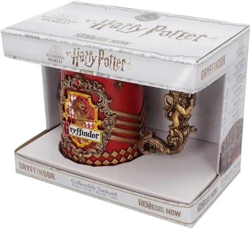 Miniatura 7 de Nemesis Now Harry Potter Gryffindor Hogwarts House - Jarra coleccionable, 1 unidad (paquete de 1), oro rojo, 22.0 fl oz